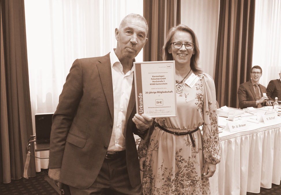 Auszeichnung 20 Jahre Mitgliedschaft